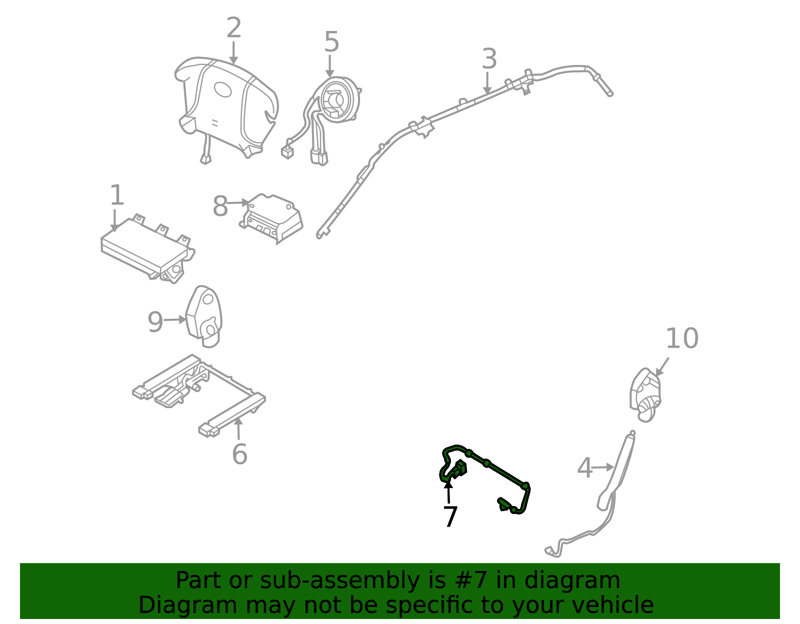 88971-4D500 - High-Quality Seat Track Position Sensor for AutoNation Parts