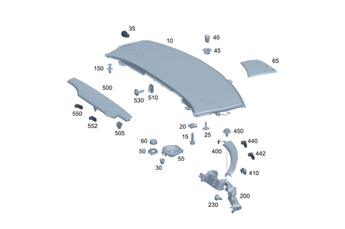Rear Shelf/Rear Window Roller Blind for 2023 Mercedes-Benz Maybach S680 #0