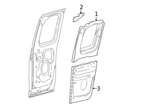 Interior Trim - Rear Door for 2003 Ford F-150 #0
