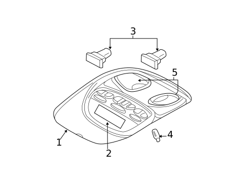 Overhead Console for 2004 Dodge Durango #0