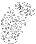 1AE791DVAA - Interior Trim: Front Seat Back for Mopar Image