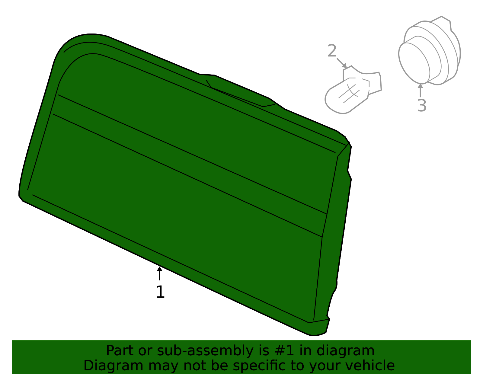2007-2014 Lincoln Navigator Backup Lamp Assembly - Driver's Side
