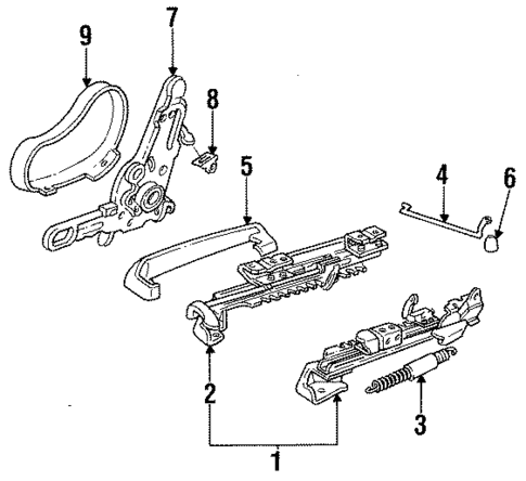 Tracks & Components for 1995 Oldsmobile Achieva #0
