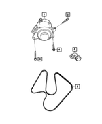 6505488AA - Electrical: Hex Screw And Washer for Mopar Image