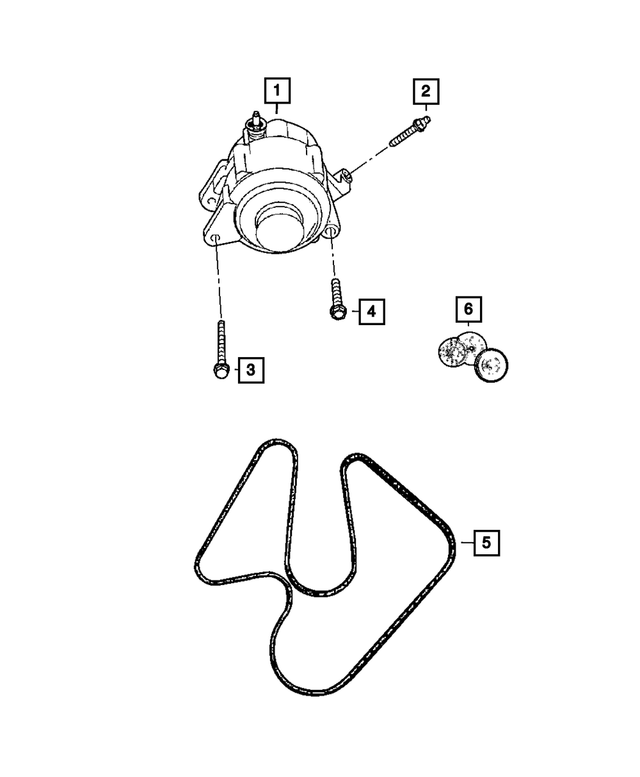 6505488AA - Electrical: Hex Screw And Washer for Mopar Image image