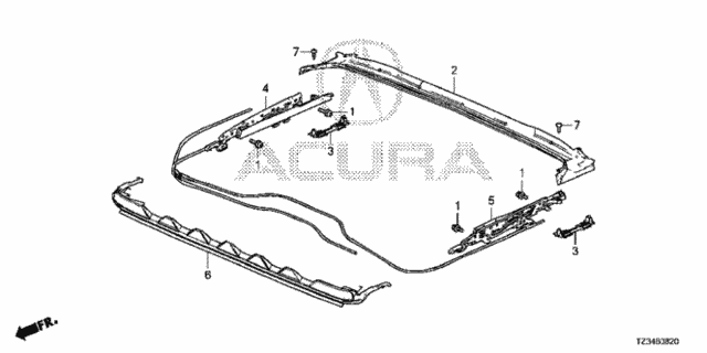 Sliding Roof Components for 2015 Acura TLX #0