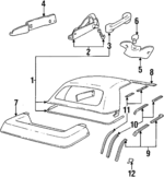 BEC1364 - : Weatherstrip Gasket for Jaguar: XJS Image