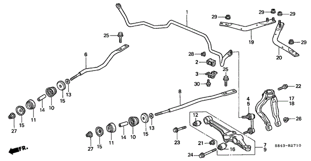 Front Lower Arm for 2002 Honda Accord #0