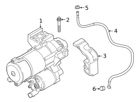 Starter for 2023 Toyota GR Supra #0