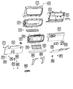 68462987AA - Interior Trim: Storage Bin Mat for Mopar Image