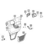 68091326AA - Interior Trim: Push Pin for Jeep: Wrangler, Wrangler JK Image