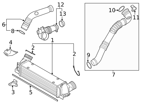 Intercooler for 2013 BMW X1 #0