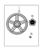 82205584 - Mopar Accessories - Component Parts: Cast Aluminum Wheel Kit for Mopar Image