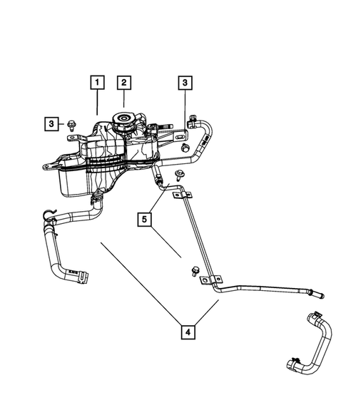 Engine Coolant Reservoir (Bottle) for 2012 Dodge Caliber #1
