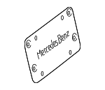 8101711 - Body: License Bracket for Mercedes-Benz Image