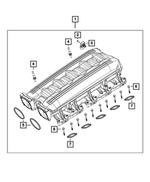 5038090AA - 8.4L Gas; Engine: Throttle Body To Intake Seal for SRT: Viper Image