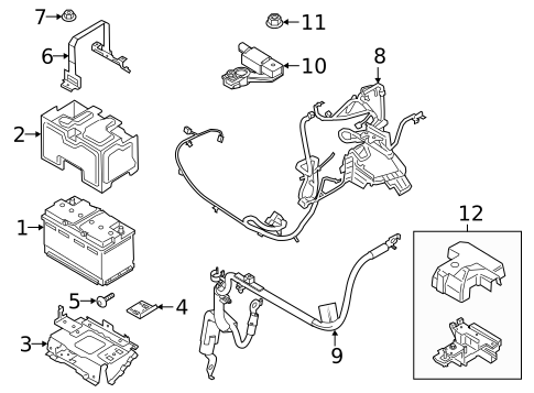 Battery for 2022 Ford Ranger #0