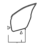 67861F4010 - Body: Door Weather-strip for Toyota: C-HR Image