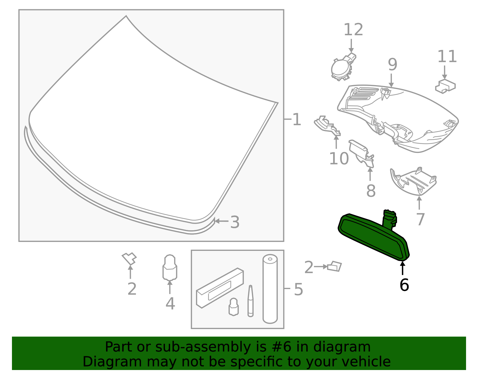 32368565 - High-Quality Interior Rear View Mirror for AutoNation Parts