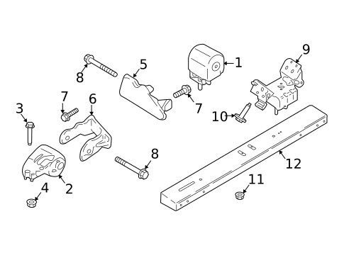 Engine & Trans Mounting for 2022 Ford F-150 #0