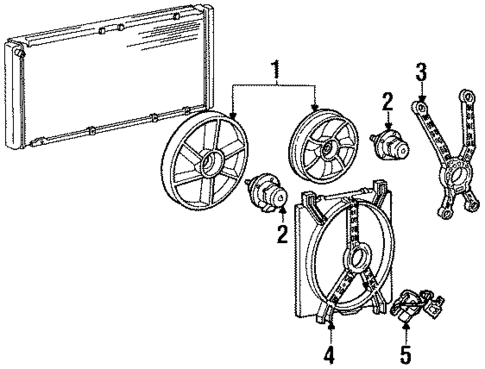 Cooling Fan for 1993 Buick LeSabre #0