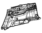 6XX191A5AJ - Body: Lower Quarter Trim for Jeep: Grand Cherokee L Image