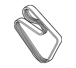 11287636379 - Cooling System: Alternator Belt for BMW Image