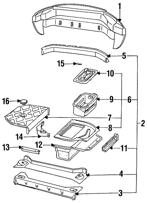 Rear Body for 1993 Porsche 928 #0