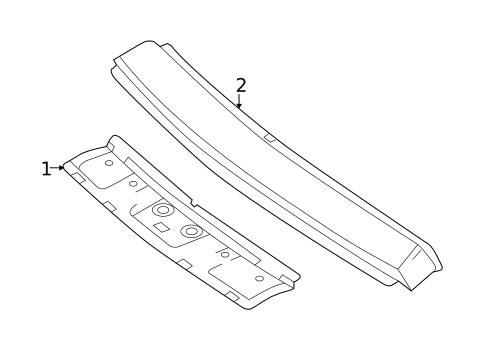 Windshield Header & Components for 2018 Mercedes-Benz SLC 300 #0