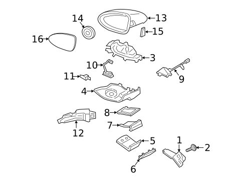 Outside Mirrors for 2016 Porsche Panamera #5