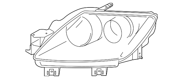 2010-2012 Mazda CX-7 Headlamp Assembly EH44-51-0K0G | OEM