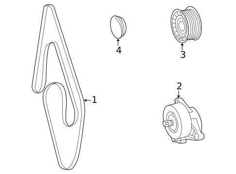 Belts & Pulleys for 2003 Mercedes-Benz CLK430 #0