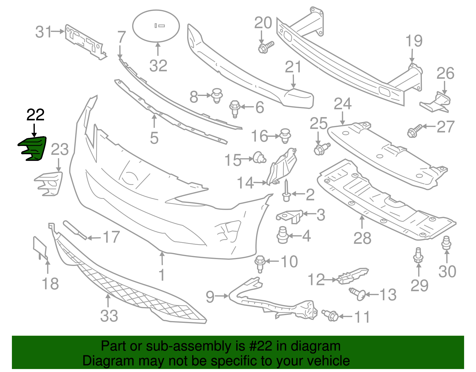 Tomiページ GM TRUCKS & VANS SILVERADO/PU 1500 FRONT BUMPER AIR DUCT