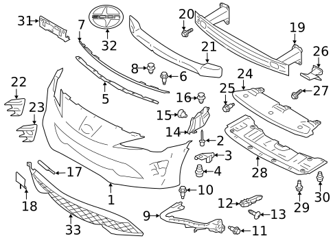 Bumper & Components - Front for 2019 Toyota 86 #0