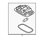 928501U200UP - Body: Overhead Lamp for Kia: Sorento Image