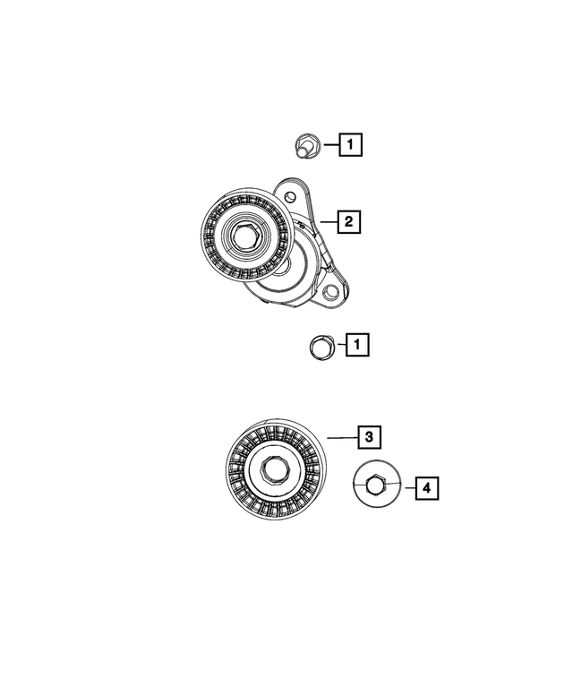 6510142AA - Cooling: Hex Flange Head Bolt for Mopar Image