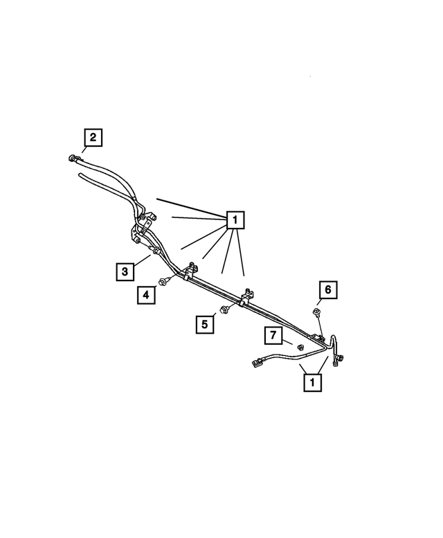 52855359AG - Fuel: Fuel Supply And Vapor Line Bundle for Mopar Image image