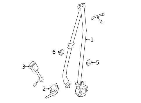 Front Seat Belts for 2017 BMW X5 #0