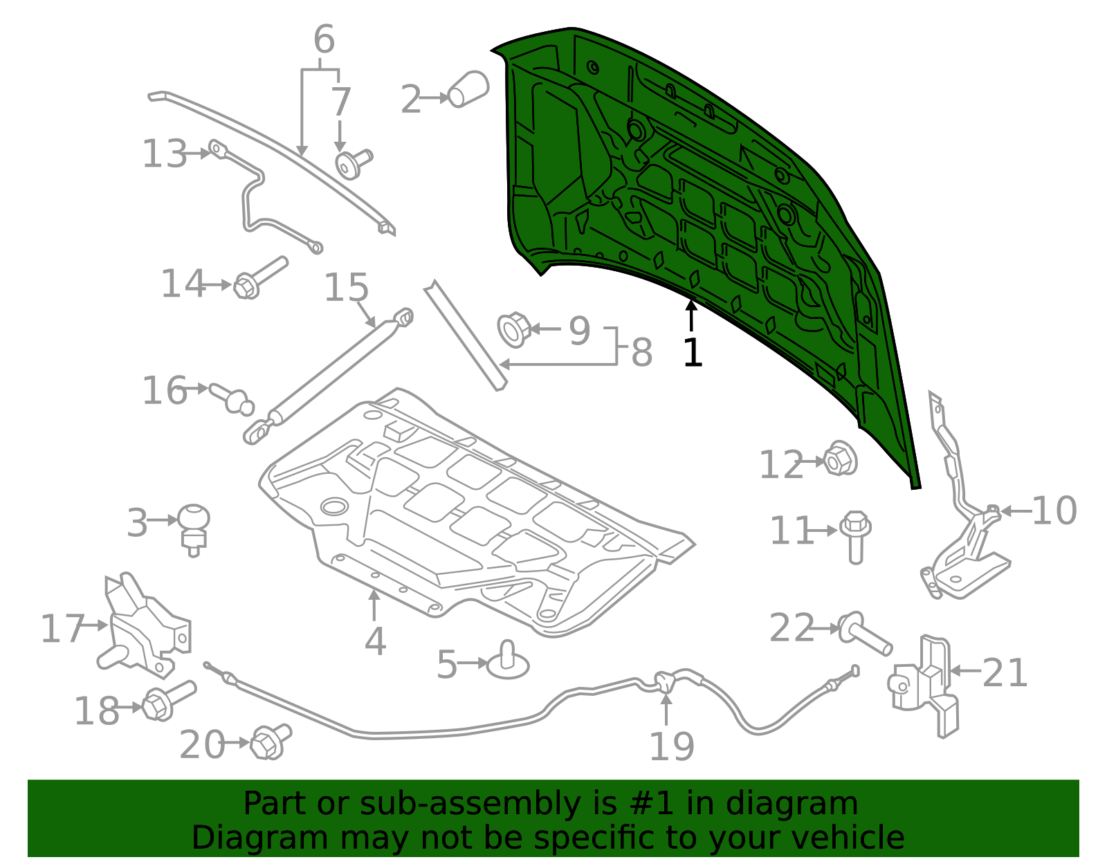 ML3Z-16612-D - Hood Panel 2021-2025 Ford F-150 | Ford Parts Direct