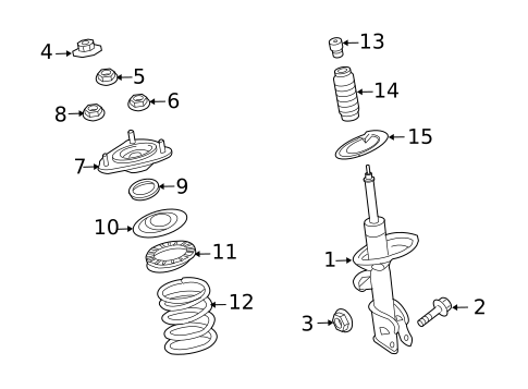 Shocks & Struts for 2011 Hyundai Veracruz #0