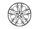 LR119987 - Suspension: 2020 Land Rover Range Rover Sport - Wheel Alloy for Land Rover: Range Rover Sport Image