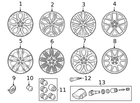 Wheels for 2022 Land Rover Defender 90 #9