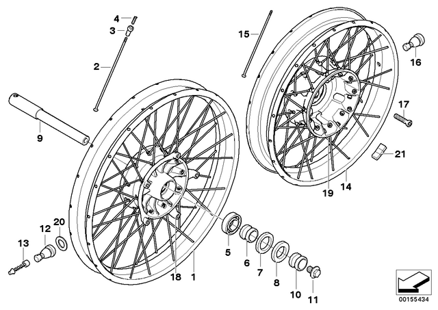 36317690966 - : Spoke Reart - L=180Mm for BMW-Motorrad Image