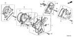 90007679000 - Engine: BOLT A, TIMING BELT COVER for Honda Image image
