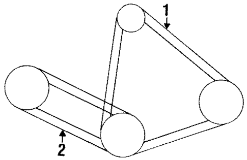 Belts & Pulleys for 1996 Toyota Avalon #0