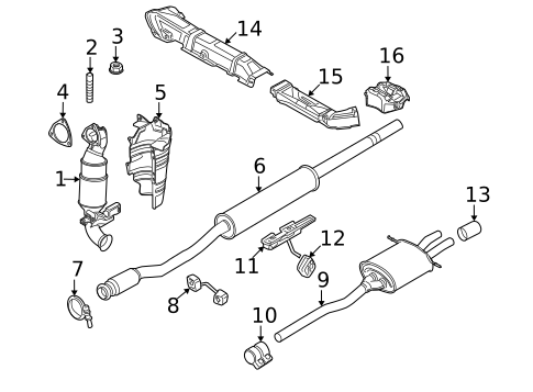 Exhaust Components for 2009 Mini Cooper #1