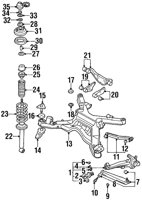 Rear Suspension for 1994 Dodge Stealth #0