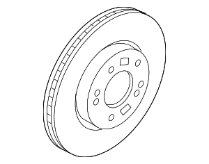 51712C1000 - : Disc Brake Rotor Front for Kia: Niro EV, Optima, Seltos, Soul, Sportage Image
