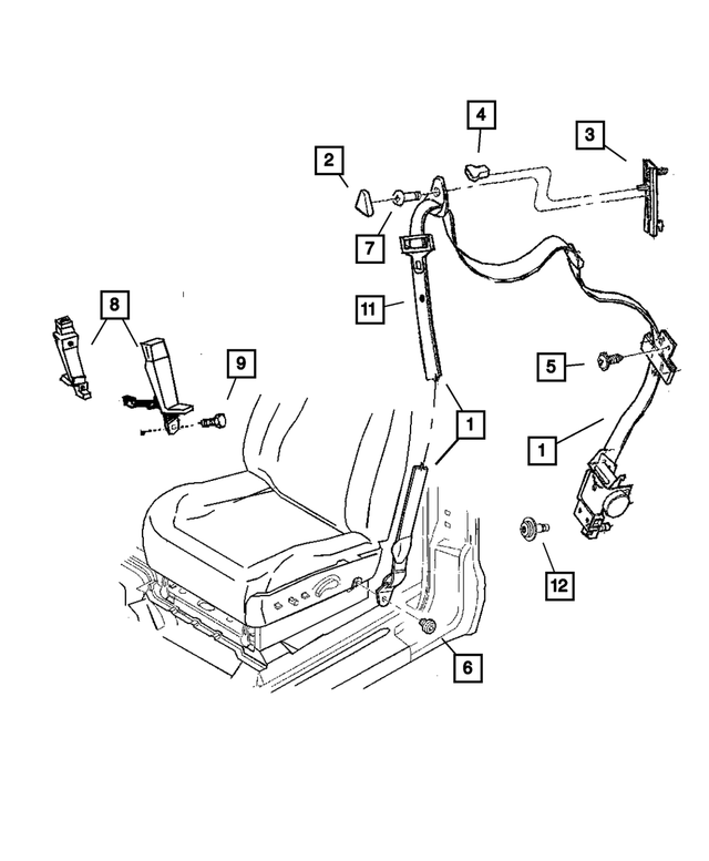 J4004642 - Electrical: Round Head Screw for Mopar Image image
