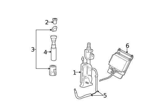 Antenna & Radio for 2001 Ford Taurus #1
